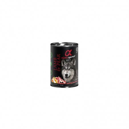 Alpha Spirit Lata Cordero Pera 6x400 gr