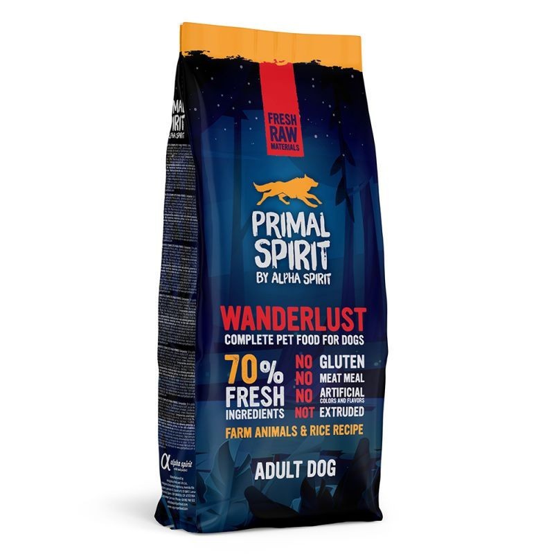 Primal Spirit 70% Wanderlust Dog 1 kg