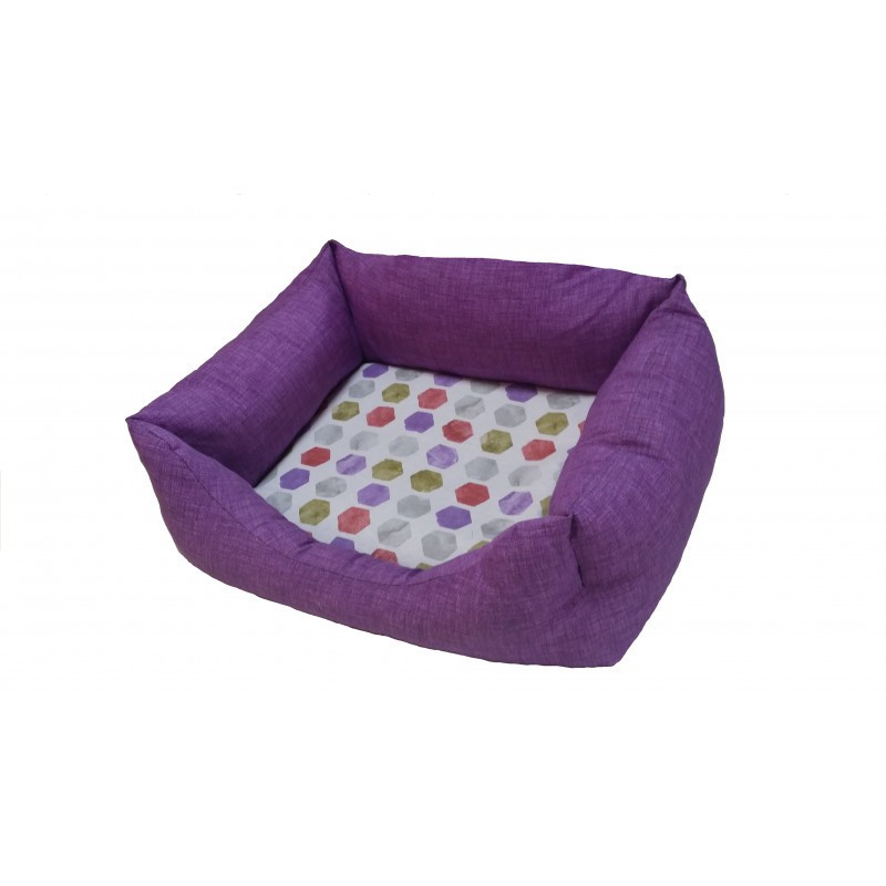 SIESTA CAMA MORADO HEXAGONOS 55cm