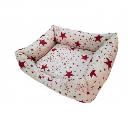 Siesta cama estrellas rojas 55 cm