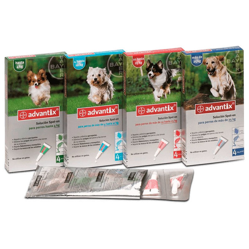 Advantix Bayer (4p) 4-10kg nacional