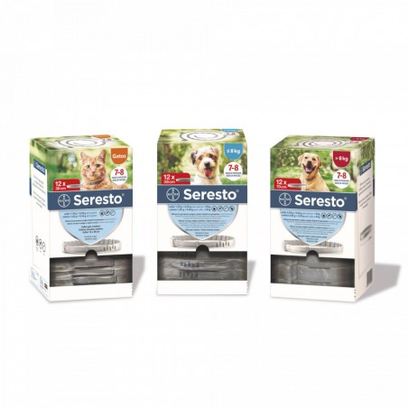 Seresto Perro Pequeño -8kg (envase clínico 12und)