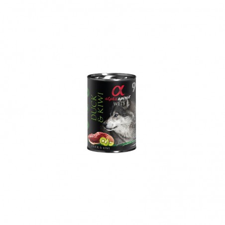 Alpha Spirit Lata Pato Manzana Verde 6x400gr