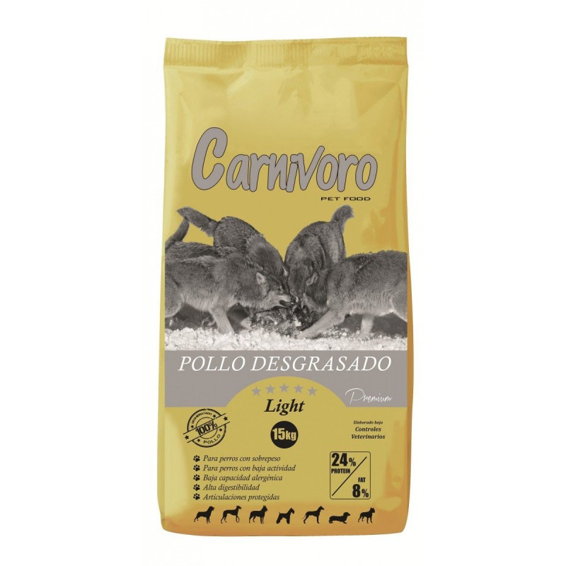 Carnivoro Light Pollo Desgrasado 15kg