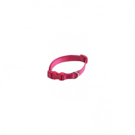 Collar ajustable nylon 20mmx40-55cm, rosa