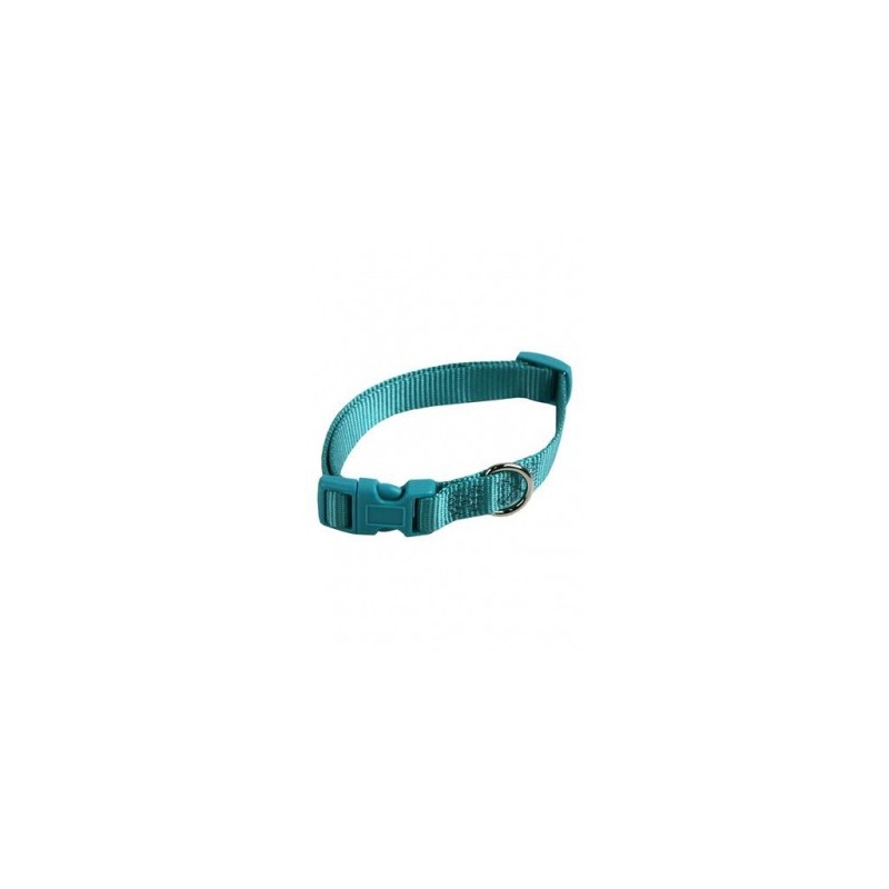 Collar ajustable nylon 10mmx20-30cm, turquesa