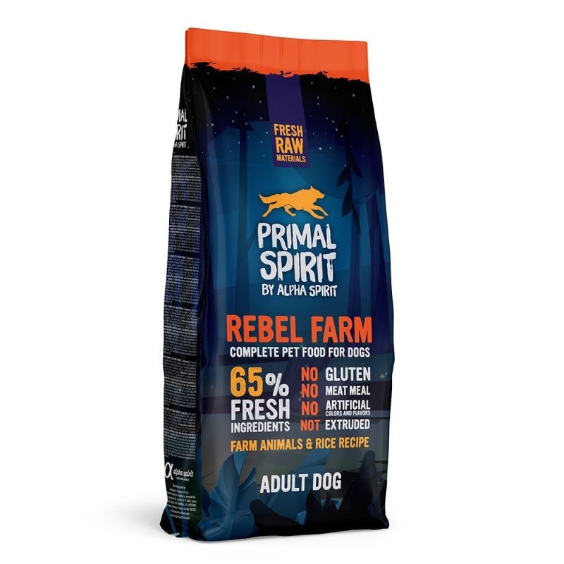 Primal Spirit 65% Rebel Farm  Dog 12 kg