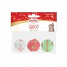 Xmas Pack 3 Pelotas para Gato 3,9cm