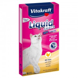 Vitakraft Cat Liquid Snack Pollo+Taurina 6 uds