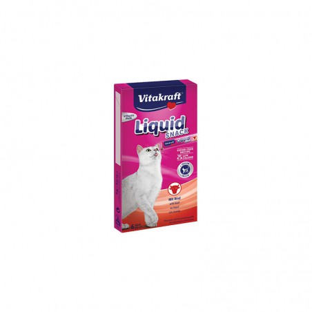 Vitakraft Cat Liquid Snack Ternera+Inulina 6uds