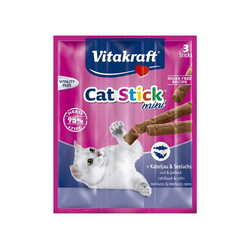 Vitakraft Cat-Stick Mini Bacalao-Atún 3und