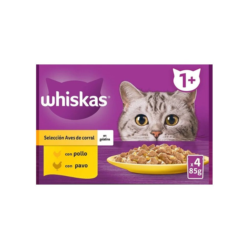 Whiskas 4 Core Selección Aves 4x85gr (13und)