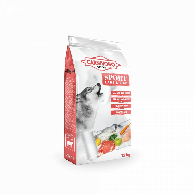 Carnivoro Sport Cordero Arroz 12kg